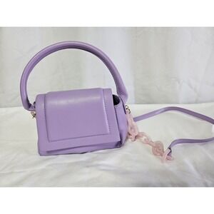 Purple House of Want bag‎ Pink Chain Vegan Leather Chic Bag Handle